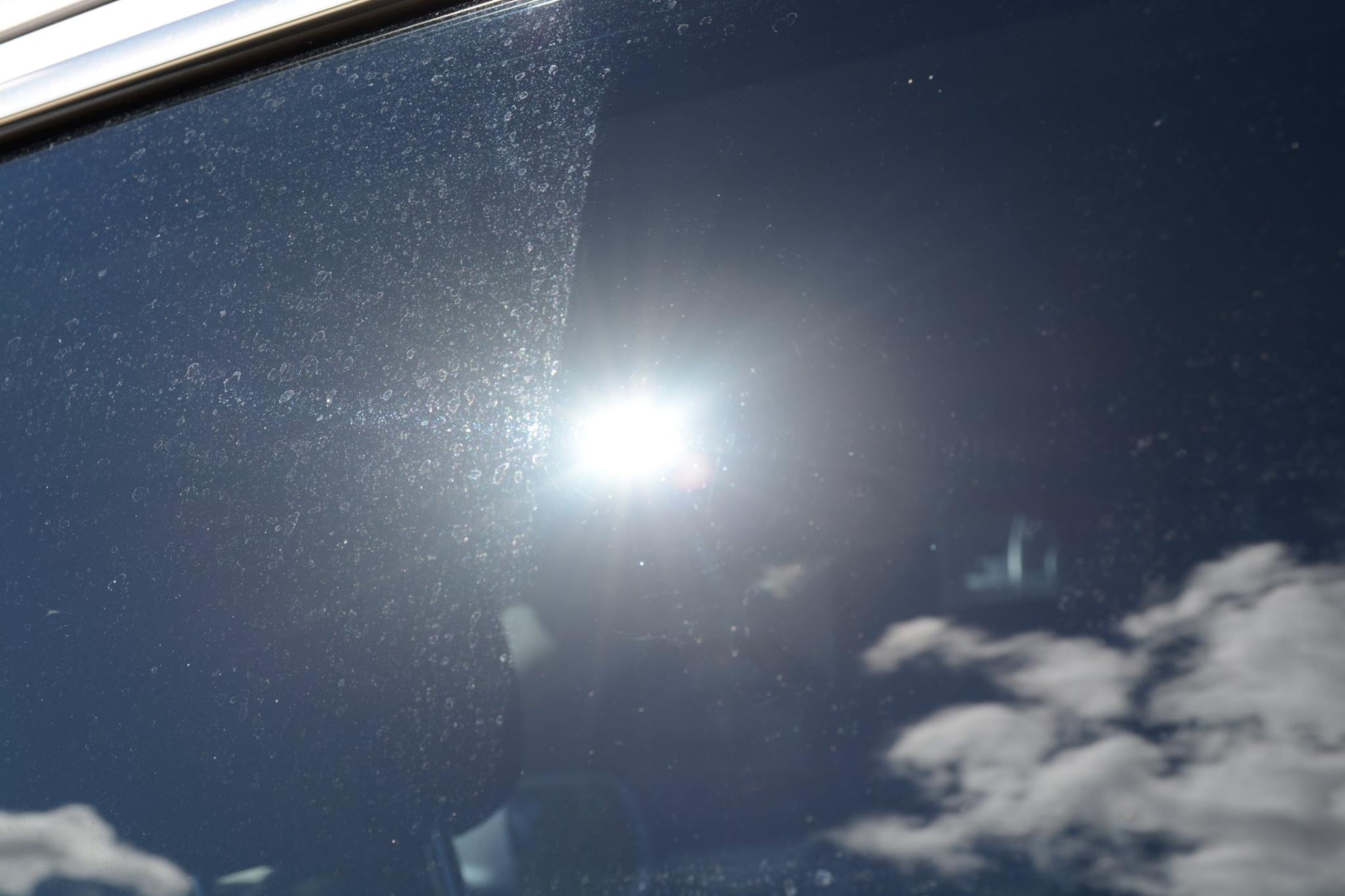 how to get water stains off of car windows